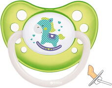 Пустышка латексная анатомическая со светящимся колечком Toys 6-18мес арт 23/260