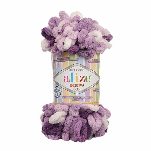 Пряжа Alize 'Puffy Color' 100г 9м (100% микрополиэстер)(5923 секционный)