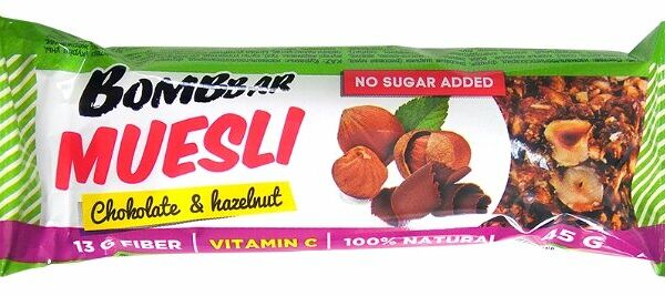 Злаковый батончик Bombbar без сахара фундук