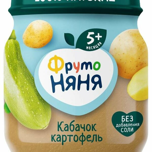 Пюре из кабачков и картофеля с 5 месяцев ТМ Фруто Няня