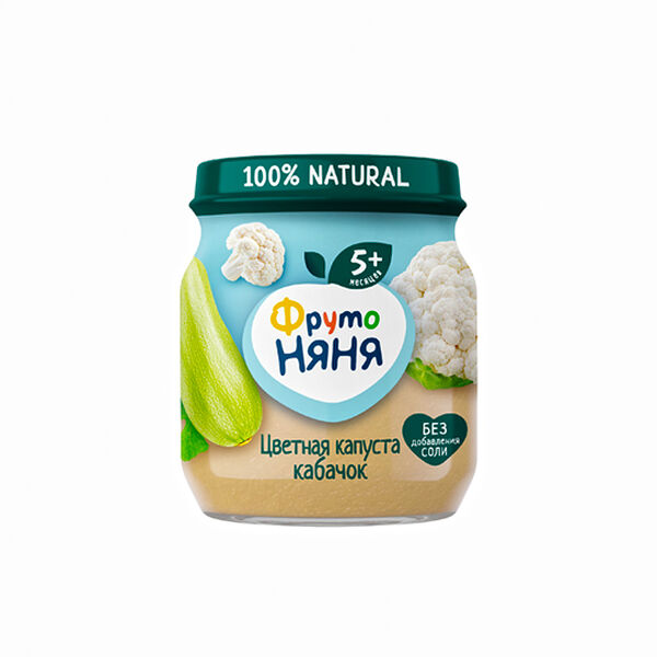 Фруто ньянья пюре кабачки с цветной капустой 110г