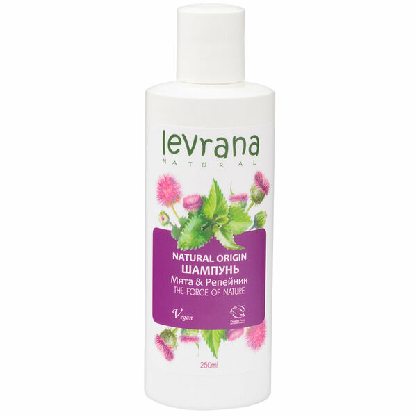 Шампунь укрепляющий Levrana Natural Мята & Репейник