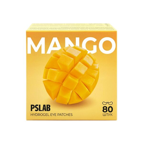Патчи для глаз Pslab Re-fresh против следов усталости с экстрактом манго, 80 шт