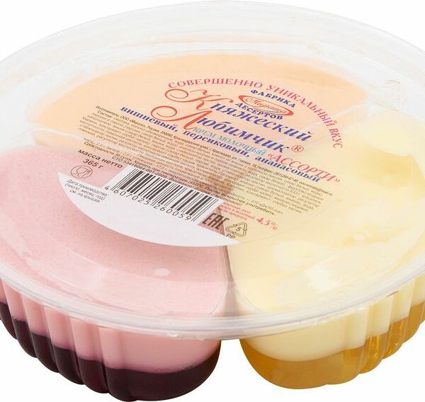 Крем Княжеский Любимчик Ассорти молочный 4.5%, 365г