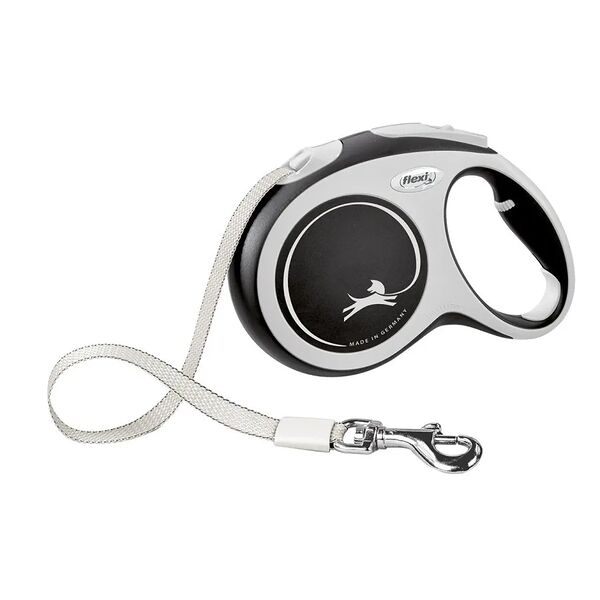 Рулетка Flexi New Line Comfort L до 60 кг (5 м лента) черный