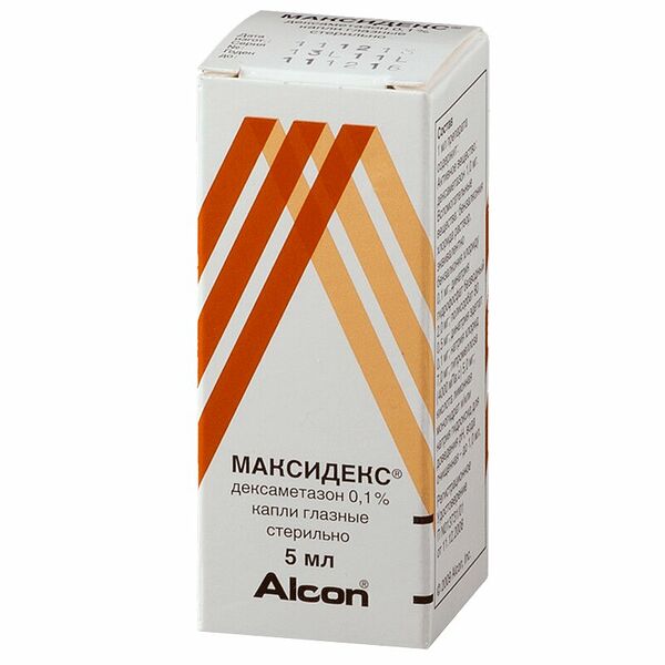 Максидекс капли глазные 0.1% 5 мл