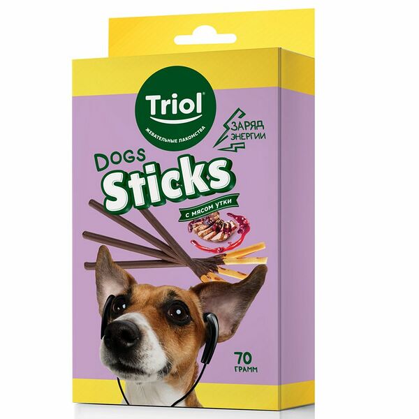 Лакомство для собак FUN FOOD Соломка с мясом утки