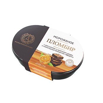 

Мороженое А.Ростагрокомплекс Пломбир с апельсином, кусочками цедры и шоколадным бисквитом Брауни 15% 450 г