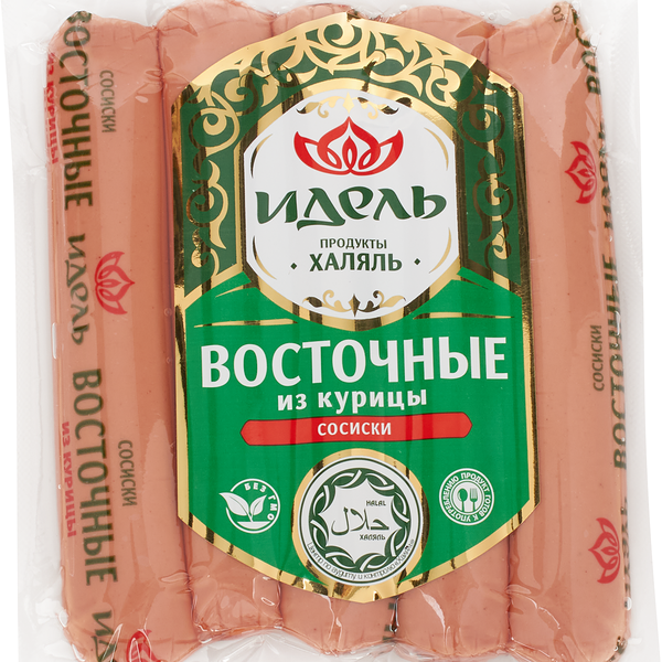 Сосиски Идель Халяль Восточные из курицы 300 г