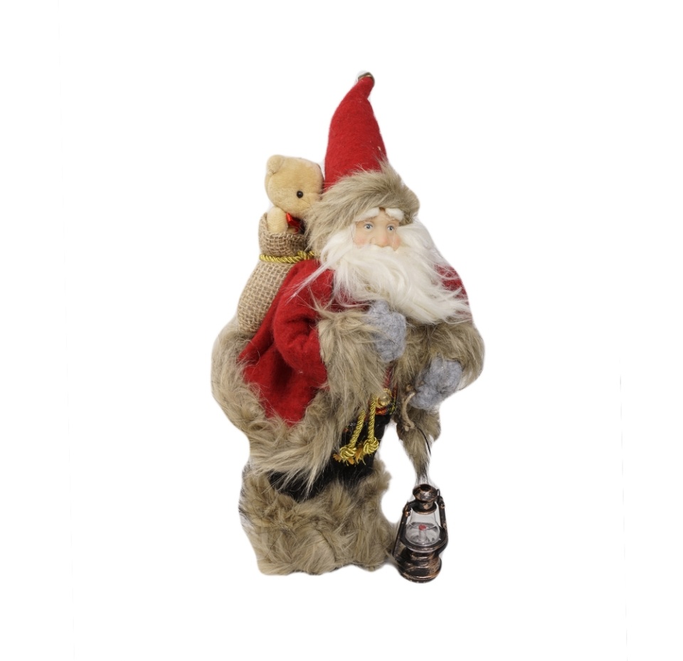 

Сувенир Floralsilk "Коллекция Традиции" Санта Клаус-шотландец с фонарём в руке, 30 см 1 шт, в ассортименте