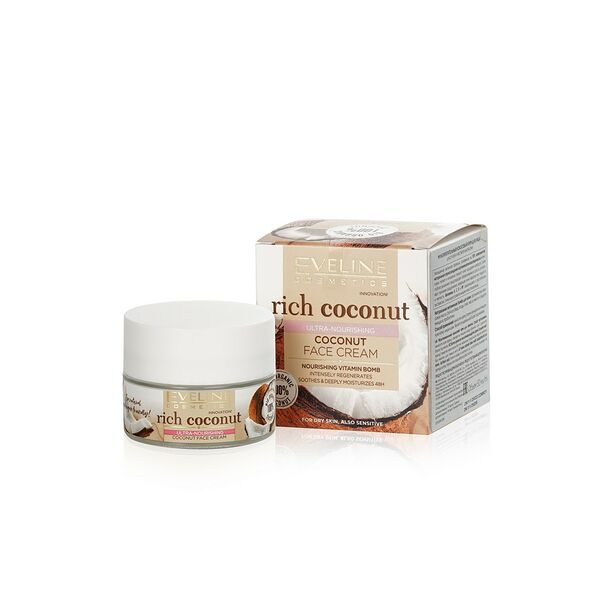 Мультипитательный кокосовый крем для лица Eveline Rich Coconut