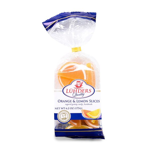 Мармелад «Дольки апельсиновые и лимонные», Luhders