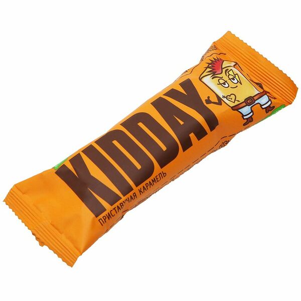 Батончик Kidday с начинкой со вкусом Карамель глазированный, 40г