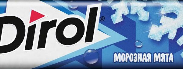 Жевательная резинка Dirol Морозная мята в подушечках 13.6г
