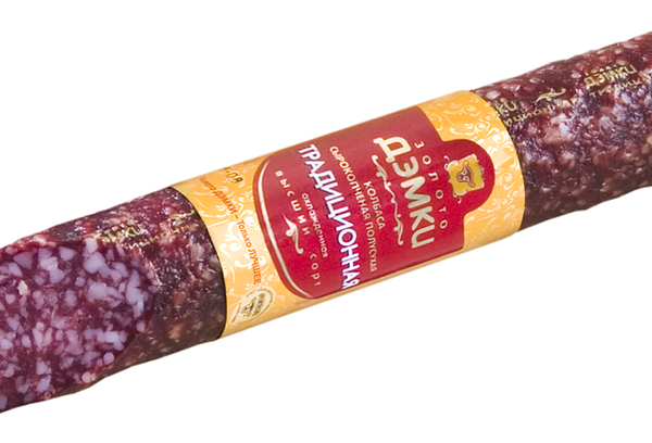 Колбаса ЗОЛОТО ДЭМКИ Традиционная с/к в/с м.б вес 