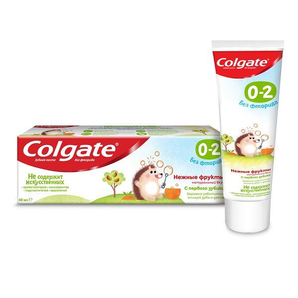 Colgate паста зубная детская 0-2 без фторида 40мл Colgate имп. OOO 