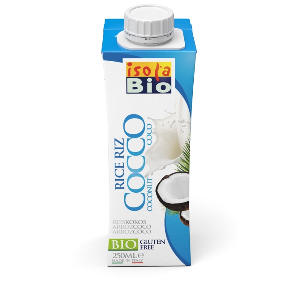 

Напиток рисовый ISOLA с кокосом (без глютена) RICE COCONUT Abafoods s.r.l 250 мл Италия