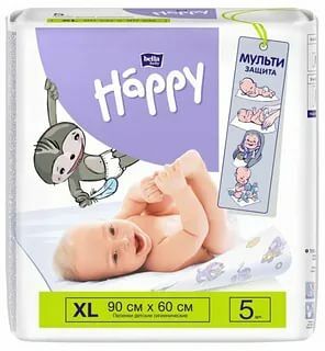 Bella Baby Happy Пеленки детские гигиенические 90*60 см 10 шт
