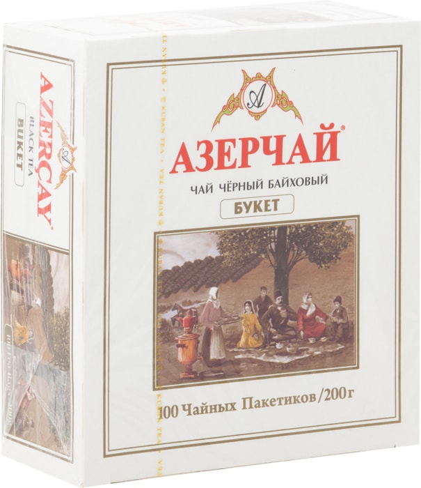 

Чай черный Азерчай Букет в пакетиках 100 пакетиков 200 г