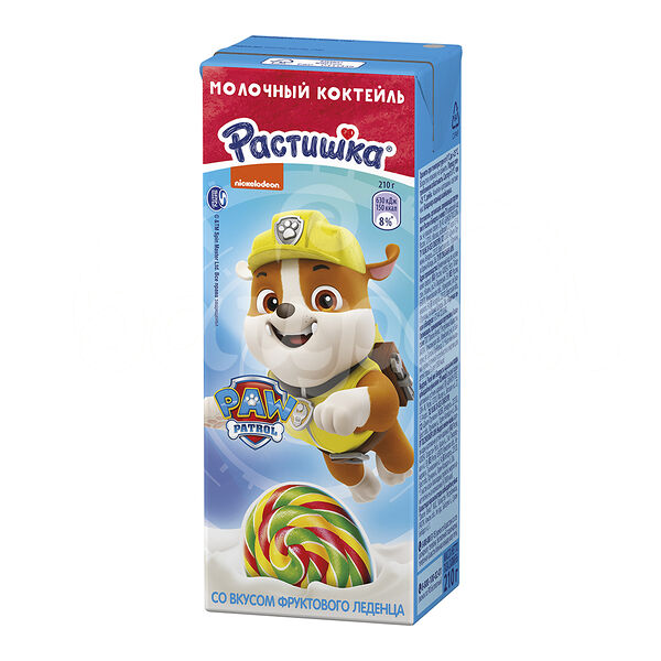 Детское питание Коктейль Растишка 2.0% 210гр Фруктовый Леденец с 3лет