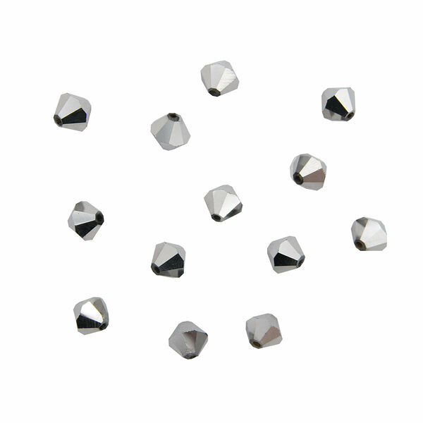 11304 Бусины стеклянные, 8mm, 13шт/упак(2-серебро)