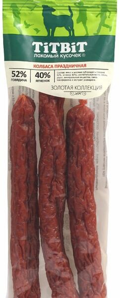 Лакомство для собак TiTBiT Колбаски праздничные 80г