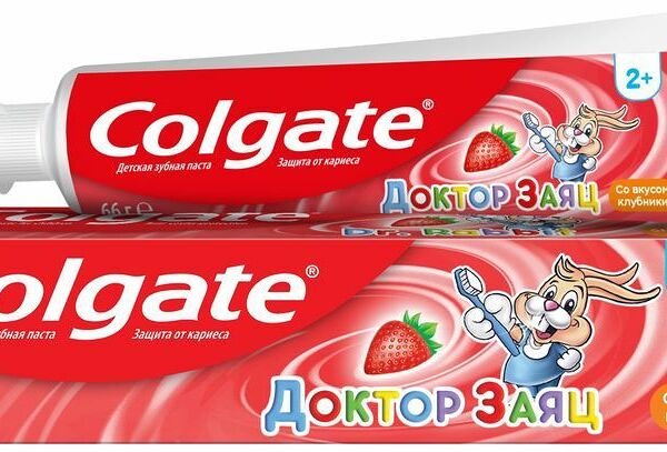 Зубная паста Colgate Доктор Заяц со вкусом клубники