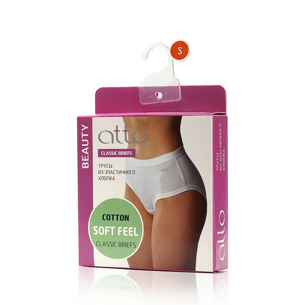 Женские трусы Atto Beauty Classic Briefs, черные, S