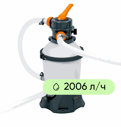 

Фильтр-насос песочный Bestway Flowclear 3028 л/ч, Арт. 58515
