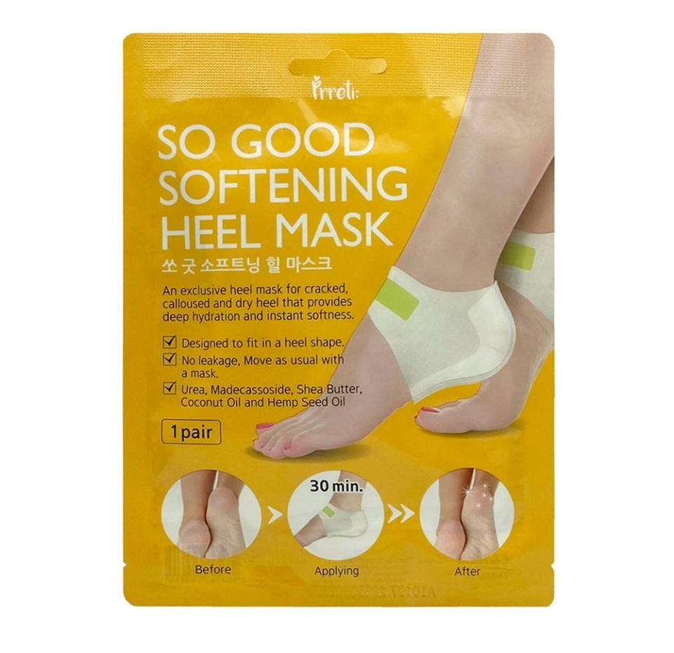 

Маска для пяток Prreti Heel Mask с маслом ши мгновенно смягчающая 1 пара