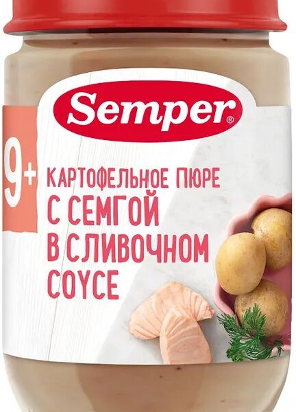 Пюре Semper Картофель-семга-сливочный соус