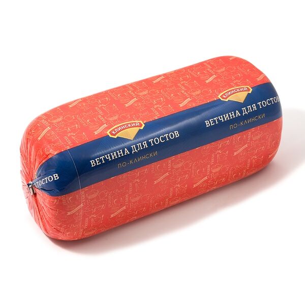 Ветчина вареная По-клински для тостов Клинский мясокомбинат, вес