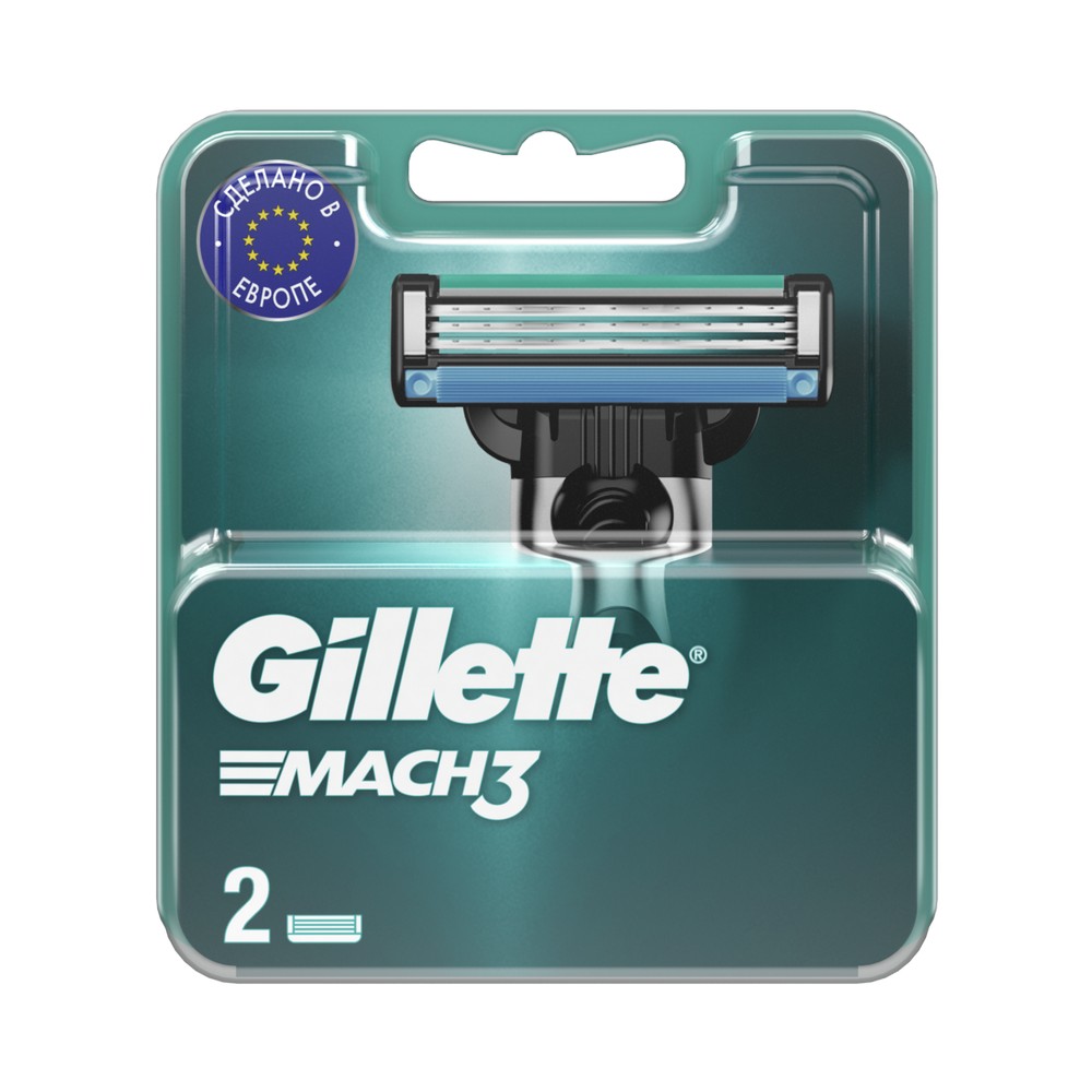 

Кассеты для станка Gillette Mach3 сменные 2 шт.