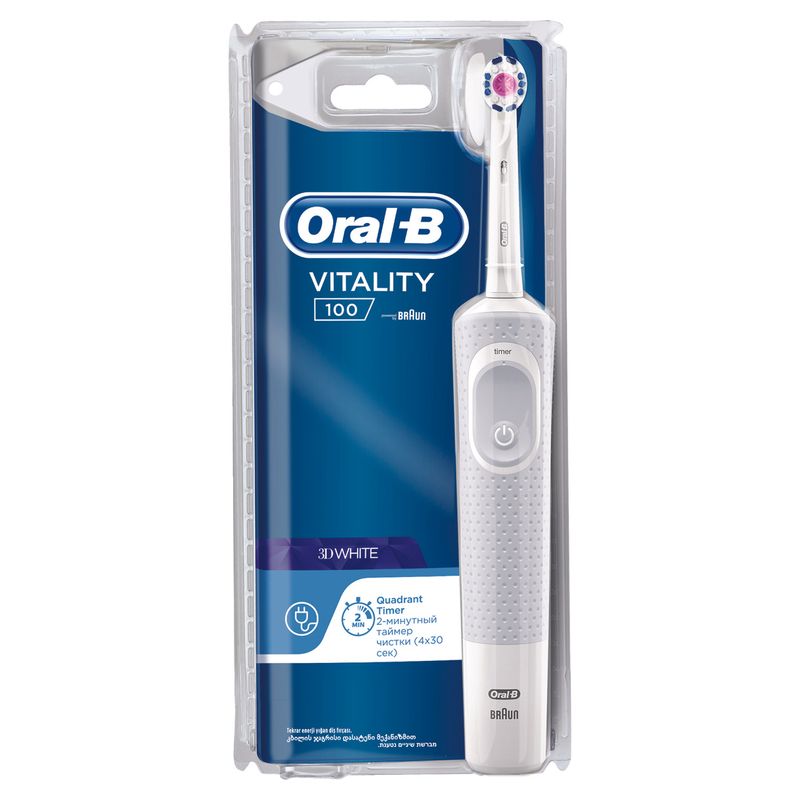 

Электрическая зубная щетка Braun vitality 100