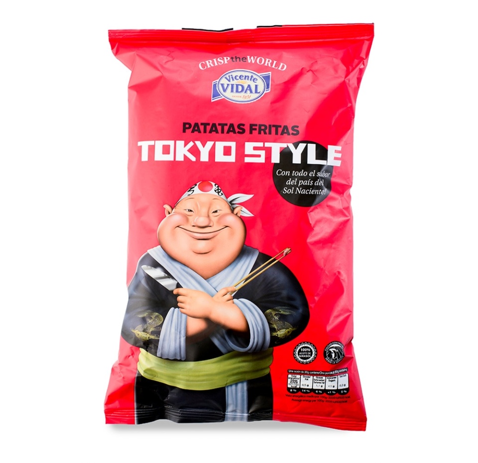 

Чипсы картофельные Vicente VIDAL Tokyo Style Терияки, 120 г Испания