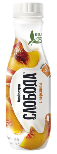 

Биойогурт питьевой Слобода L.casei Персик 2% 260 г