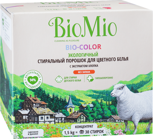 

Стиральный порошок BioMio Bio-Color для цветного белья 1.5 кг