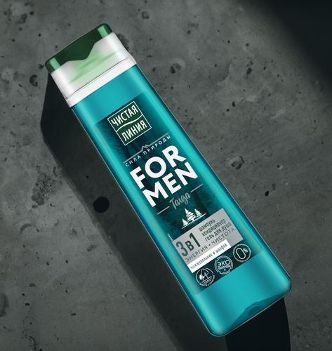 

Гель для душа Чистая Линия For Men 3в1 Ультрасвежесть мята и ледниковая вода 400 мл