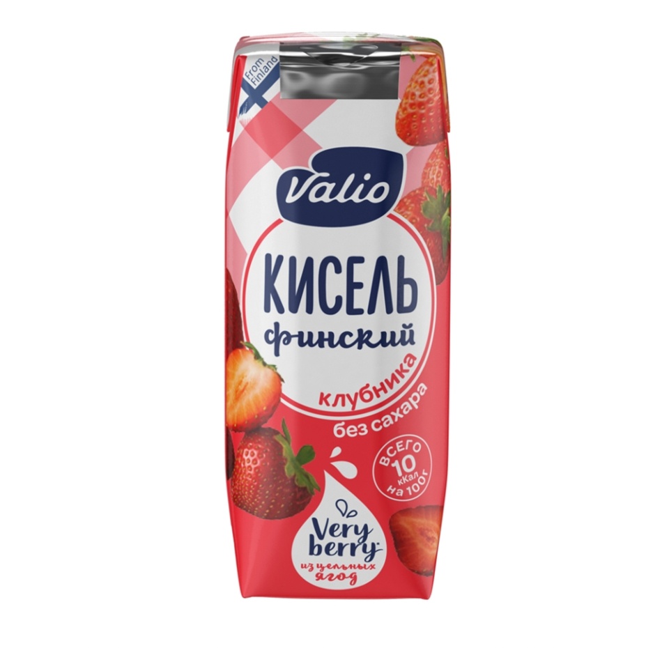 

Кисель Valio клубника-виноград, без сахара, 250мл