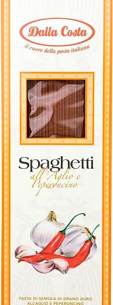 Макароны Dalla Costa Спагетти с чесноком и острым перцем 500г