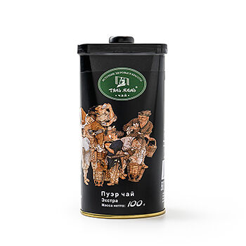 Чай черный Тянь-жень Пуэр листовой 100г