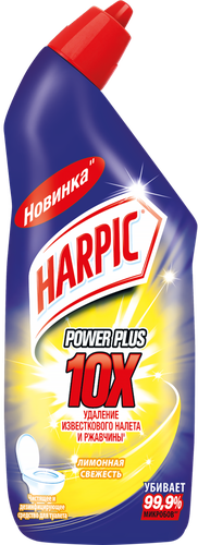 

Средство Harpic Power Plus дезинфицирующее для туалета Лимонная свежесть 450 мл