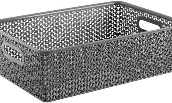 Корзинка Violet Вязь серый 7.5л