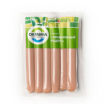 Сосиски Окраина Проверенный рецепт 270г, Россия