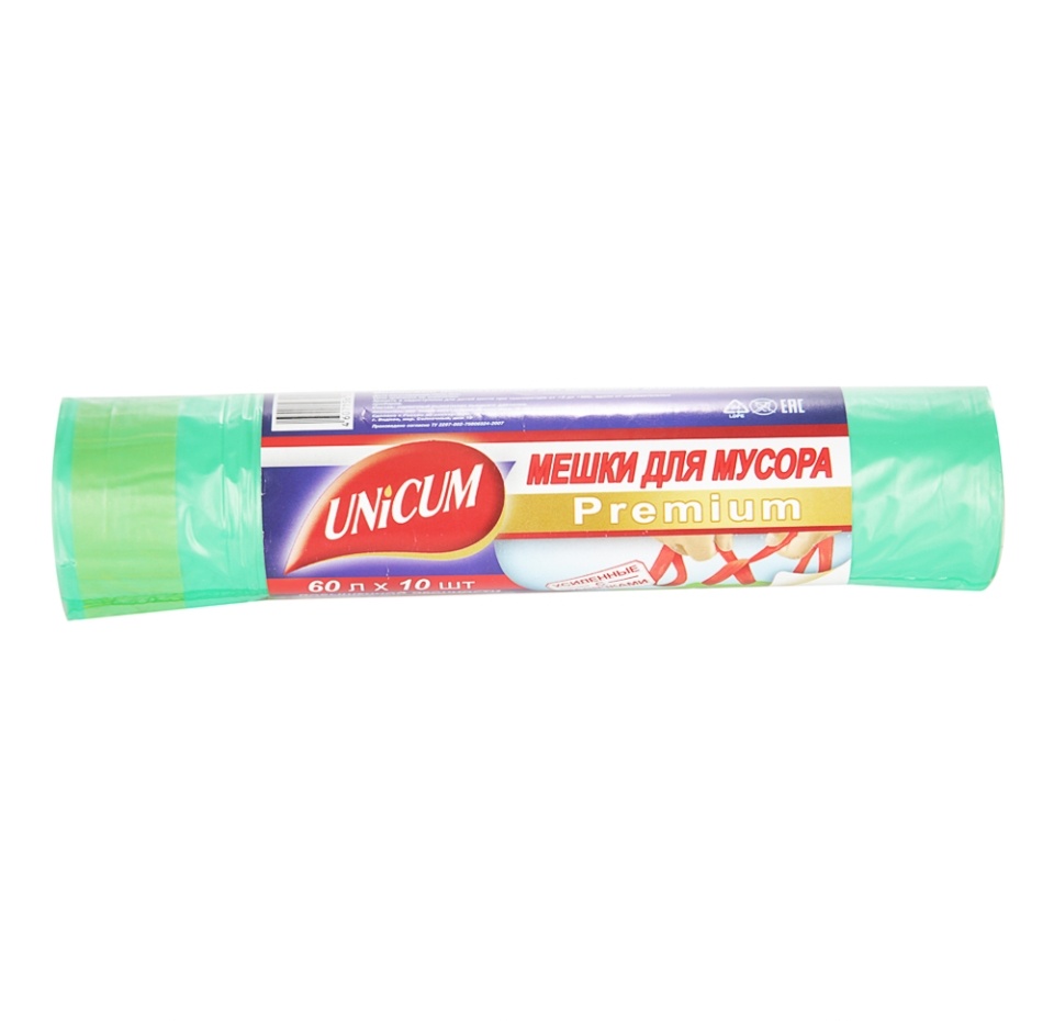 

Мешки для мусора UNiCUM Premium 60л. 10шт Россия