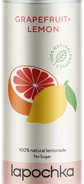 Напиток Lapochka красный Грейпфрут-Лимон 330мл