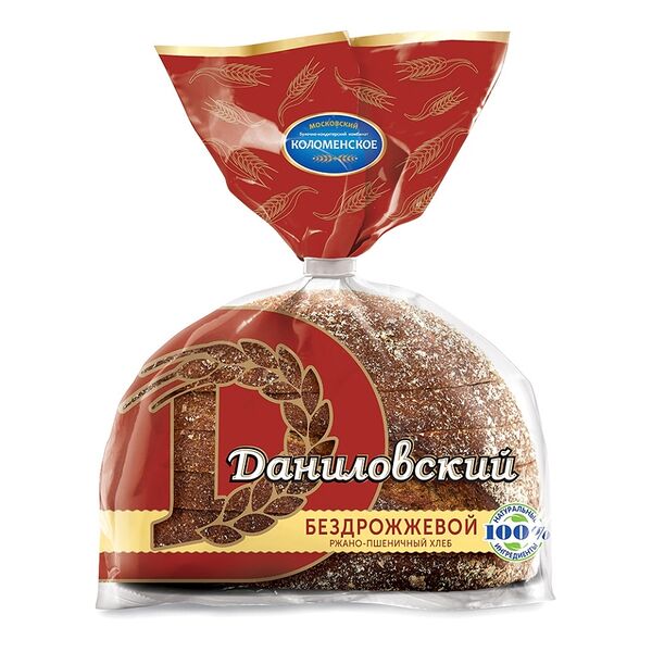 Хлеб бездрожжевой Коломенское Даниловский, нарезка, 300 г