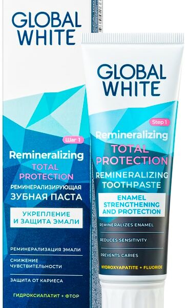 Зубная паста Global White реминерализирующая 100г