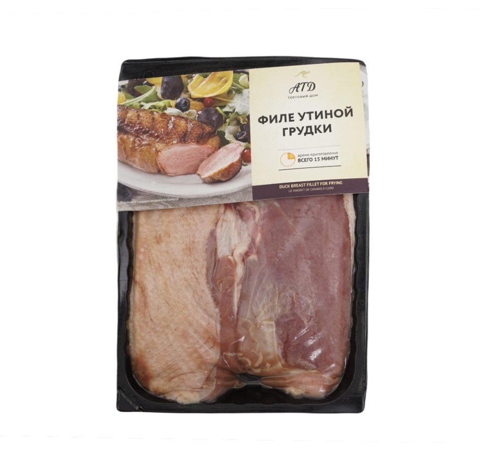 

Филе грудки утиной Торговый дом АТД на коже в маринаде охлажденное вес