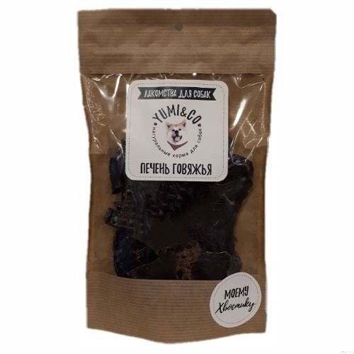 Лакомство YUMI&CO Печень говяжья для собак